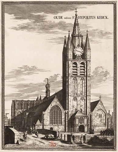 Coenraet Decker, Oude weleer St. Hypolituskerk Oude Kerk (St. Hypolituskerk) in Delft