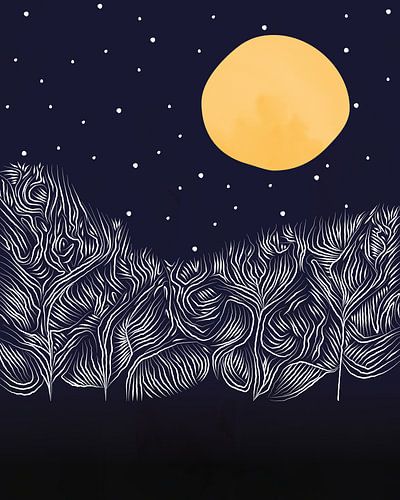 Paysage abstrait et mystique