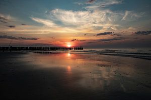 Sunset Westkapelle, Zeeland Niederlande