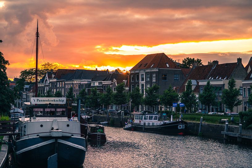 Zwolle Sunset van Thomas Bartelds