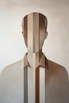 Vorm gemaakt van kleuren en vormen - Gemaskerd van Poster Art Shop