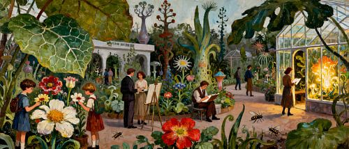 Ein Sommertag im botanischen Garten