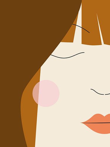 Minimalistisch vrouwelijk portet