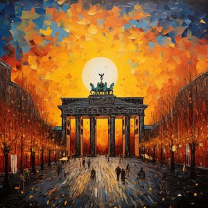 Brandenburg Gate germany abstract