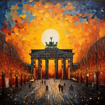 Brandenburger Tor duitsland abstract van The Xclusive Art