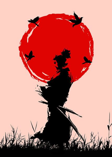 Japanese Warrior Poster by Deni Setiansyah