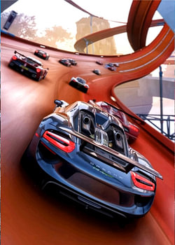 porsche drifting