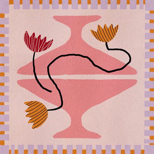 Außerhalb der Vase blüht 8