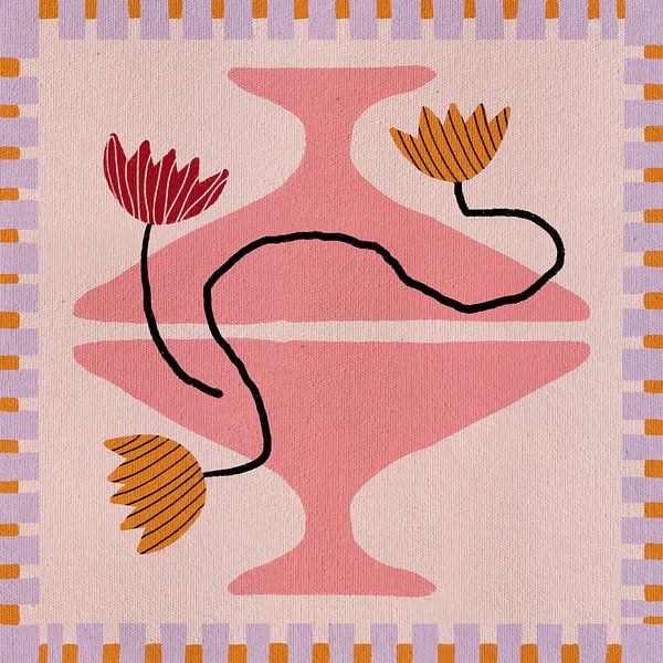 Out of Vase Blooms 8 by Shatha Al Dafai
