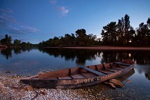 Boot entlang der Dordogne