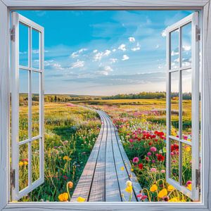Fenster zur Blütenpracht