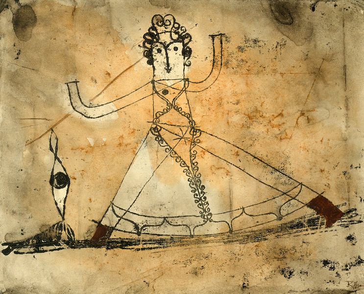 Paul Klee.Grotesque by 1000 Schilderijen