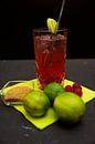 Himbeer-Rohzucker  Limetten -Rum-Cocktail . von Babetts Bildergalerie Miniaturansicht