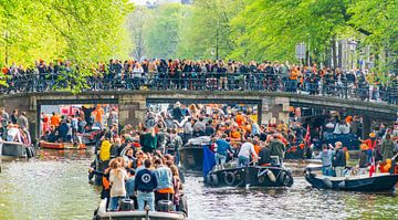 Koningsdag Amsterdam van Ivo de Rooij