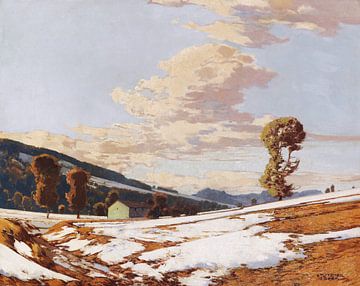 JOSEF STOITZNER, Smeltende sneeuw, rond 1920 van Atelier Liesjes