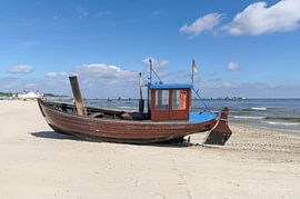 am Strand von Ahlbeck,Usedom,Ostsee,MVP,Deutschland van Peter Eckert