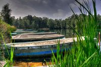 boten liggend in Venekotensee Duitsland
