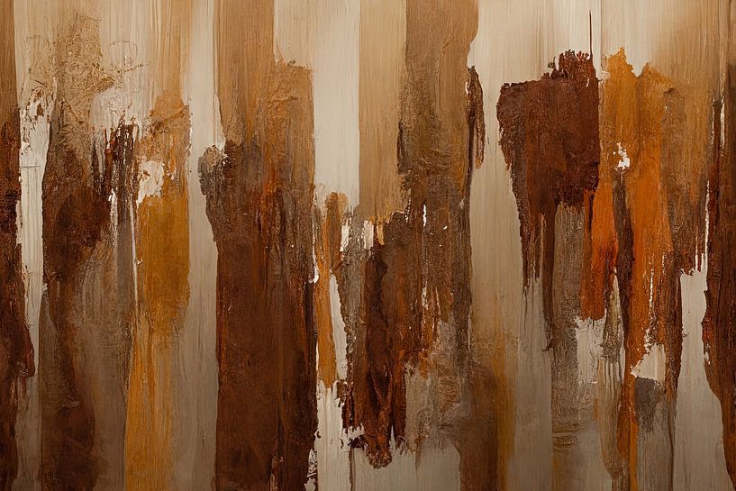 Abstracte aarde kleuren van Bert Nijholt