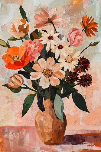 Complementary colours in Peach and Green by Bianca ter Riet