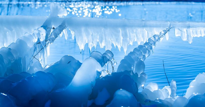 Abstraction naturelle dans les formes de glace par Peter Venema