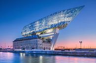 Antwerpener Hafenhaus (Zaha Hadid) bei Tagesanbruch von Tony Vingerhoets Miniaturansicht