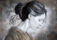 Portret Van Vrouw Schilderij "Within me"