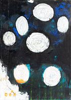 White dots against a dark sky