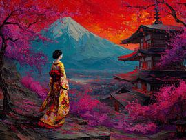 malerische japanische Kunst