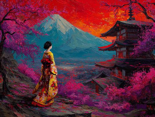 schilderachtige Japanse kunst