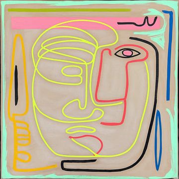 Figuratief abstract - Eerbetoon aan Picasso 05