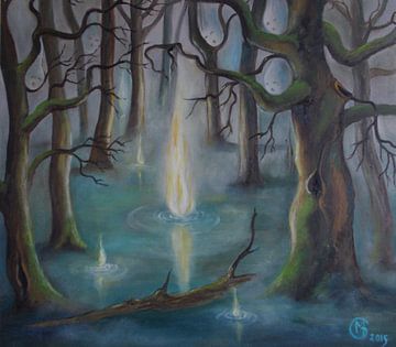 Will-o´-the-WISP in the bog van Dorothy Maurus