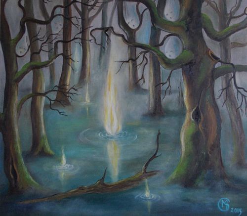 Will-o´-the-WISP in the bog by Dorothy Maurus