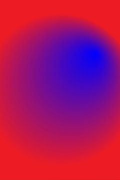 Helder blauw en rood kleurverloop van Dina Dankers