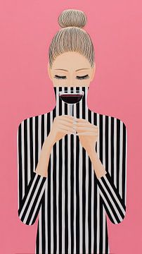 Striped Wine van ByNoukk