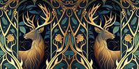 Art nouveau herten