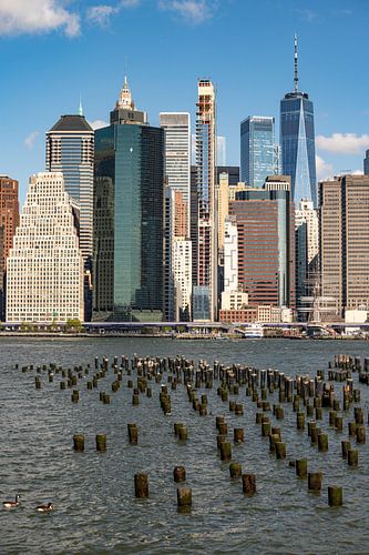 Downtown Manhattan boven de East River
