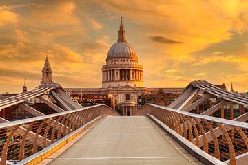 Millenium Bridge bij zonsopgang van Markus Lange