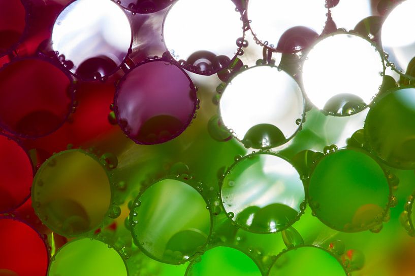 Gekleurde rietjes met waterdruppels von Mark Scheper