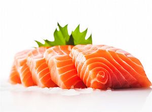 Sashimi vom Lachs - kulinarische Fotografie