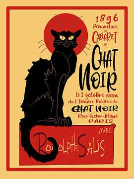 Chat noir poster van H.Remerie Photography and digital art