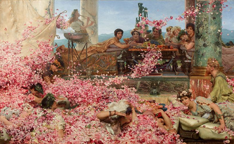 Lawrence Alma Tadema. Les roses d'Héliogabalus, 1888 par 1000 Schilderijen