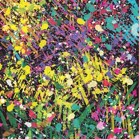 flowerbed abstract by Go van Kampen
