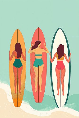 Surf Sisters in Pastel no.1