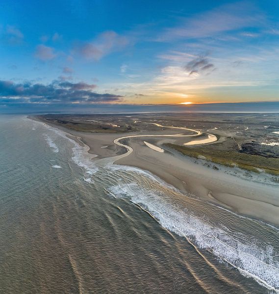 Lever de soleil à Slufter Texel par Texel360Fotografie Richard Heerschap