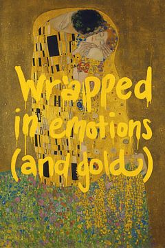 De Kus -Gustav Klimt van Moonheart Artworks