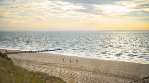 Zonsondergang aan het strand