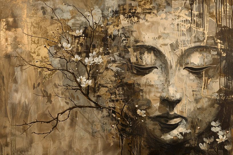 Buddha &amp; Cherry Blossom by Bianca ter Riet