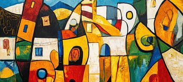 Malta Abstract van Abstract Schilderij