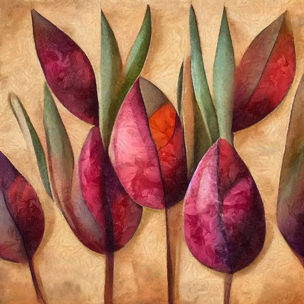 Tulips Abstract II by Jacky