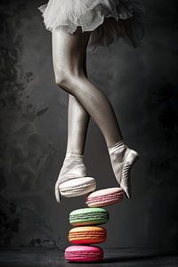 Ballerina auf dem Macaron-Turm | Tanz des Gleichgewichts